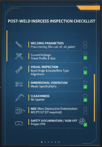 بازرسی بعد از جوشکاری